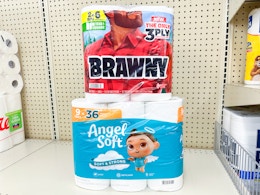 Brawny and Angel Soft Paper Products, Just $4.74 Each at Walgreens card image