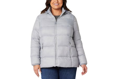 St. John's Bay Plus-Size Women's Puffer Jacket