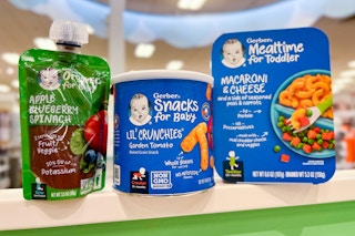 gerber baby food products grouped together