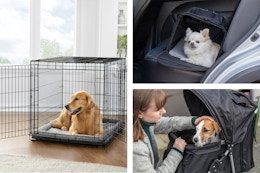 Save on Pet Crates, Gates, Carriers, and More at PetSmart card image