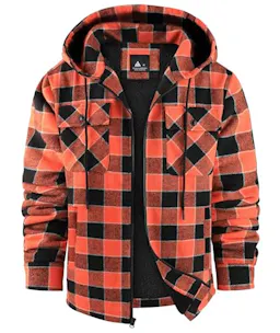 Men's Flannel Sherpa Lined Jacket