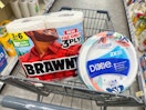 brawny and dixie in walgreens cart