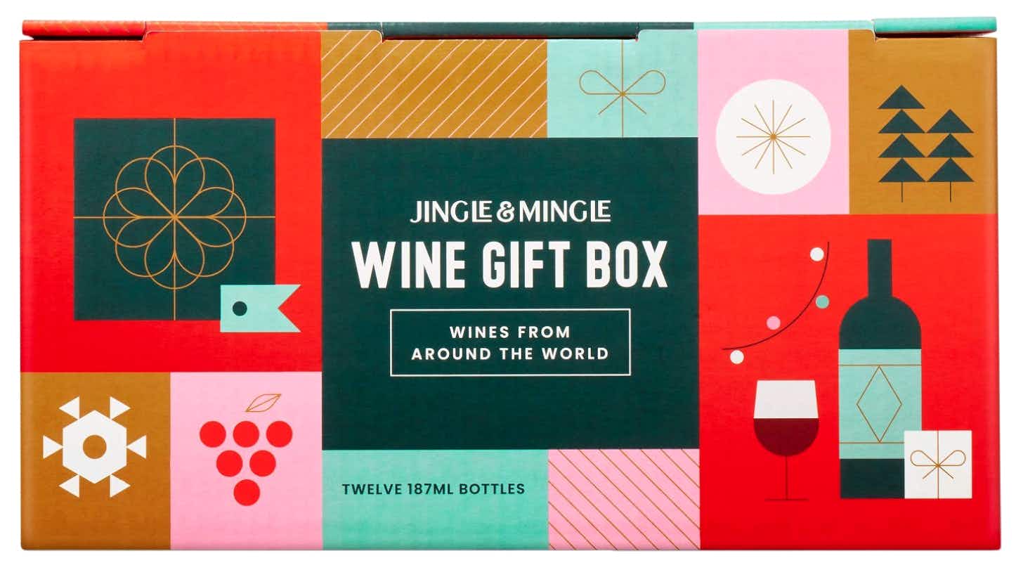 jingle and mingle wine gift box from around the world advent calendar from target