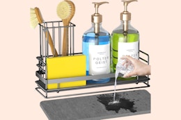 Sink Caddy with Stone Drying Tray B0DMVKZH2Q