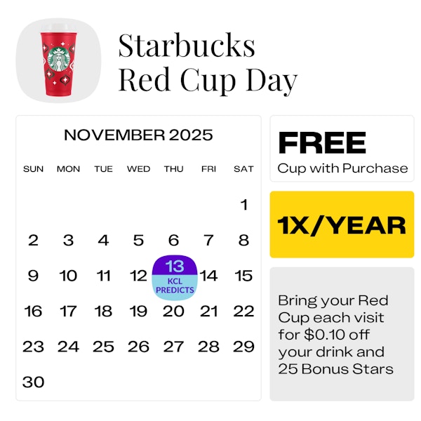 Starbucks Red Cup Day — November 2025
