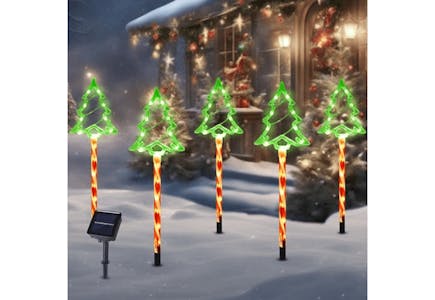 Christmas Tree Solar Pathway Lights
