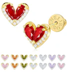 Heart Stud Earrings