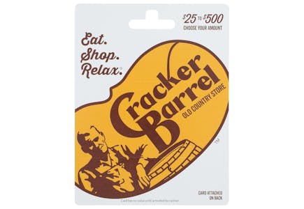 Cracker Barrel $50 Gift Card