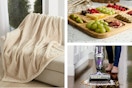 Cozy Haven blanket, Cook with Color charcuterie board, Bissell vacuum