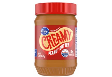 2 Kroger Peanut Butter Jars
