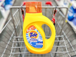 one bottle of one Tide Simply laundry detergent in shopping cart