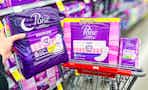 Poise products and a cvs shopping cart