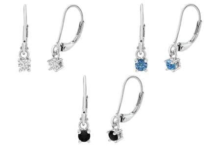 Diamond Leverback Earrings