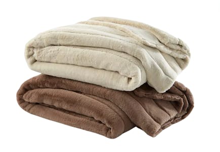 Faux Fur Throw