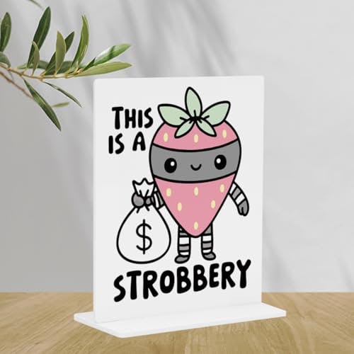 Strawberry Tabletop Sign