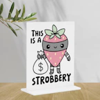Strawberry Tabletop Sign