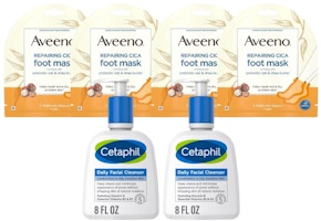 2 Cetaphil and 4 Aveeno Skincare
