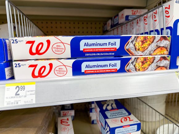 Buy 1 Get 1 Free Walgreens Brand Plastic Wrap, Aluminum Foil, and More