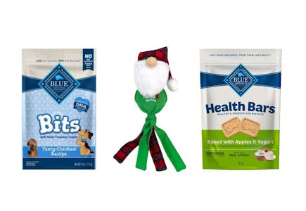 1 Kong Toy + 2 Blue Buffalo Treats