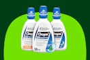 Orajel mouth rinse bottles on KCL template