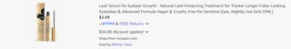 Amazon Lash Serum for Eyelash Growth 2025