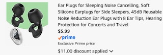 earplugs Amazon receipt