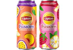 2 Lipton Fusions Tea Cans