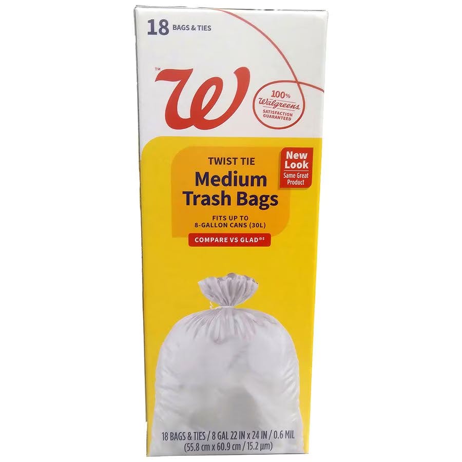 3 Walgreens Trash Bags Boxes