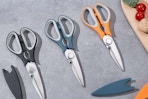 three kitchen shears