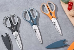 three kitchen shears