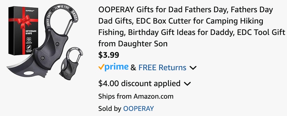 a cart ending in $3.99