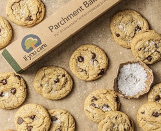 cookies on parchment paper