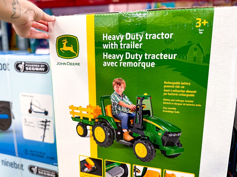 box for a john deere tractor ride on