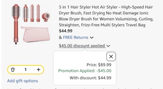 hair styler Amazon receipt