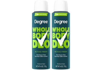 2 Degree Whole Body Dry Sprays