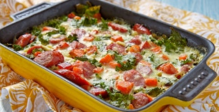Sweet Potato and Kale Breakfast Casserole recipe feature