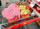 assorted valentine's day candy in cvs cart