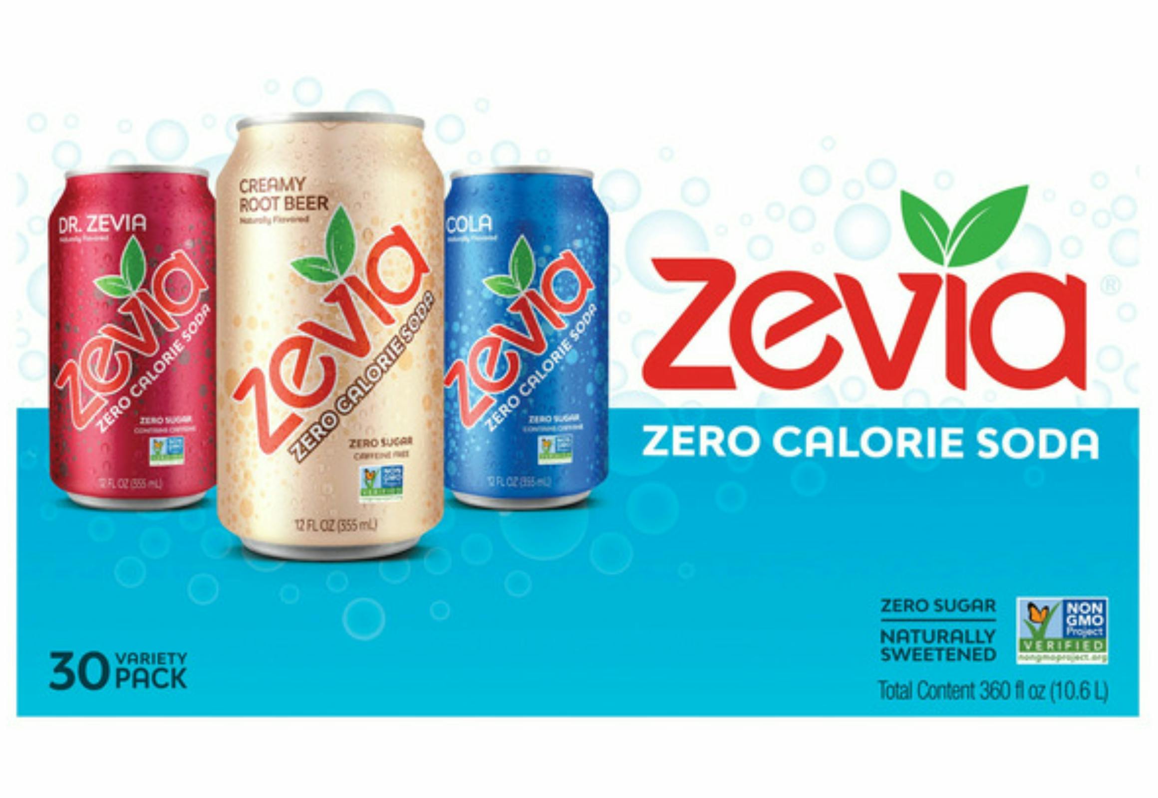 Zevia Zero Calorie Soda 30-Pack
