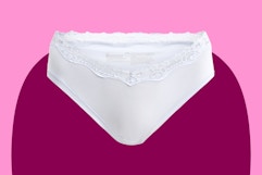 Stock image of a pair of white No Boundaries Panties (Hipster style)