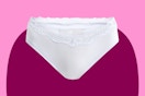 Stock image of a pair of white No Boundaries Panties (Hipster style)