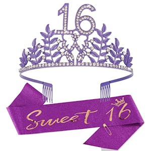 Sweet 16 Crown and Sash Set