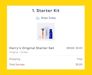 Harry's Shave Set Fine Print