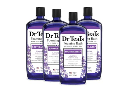 Dr Teal's Foaming Bath 4-Pack