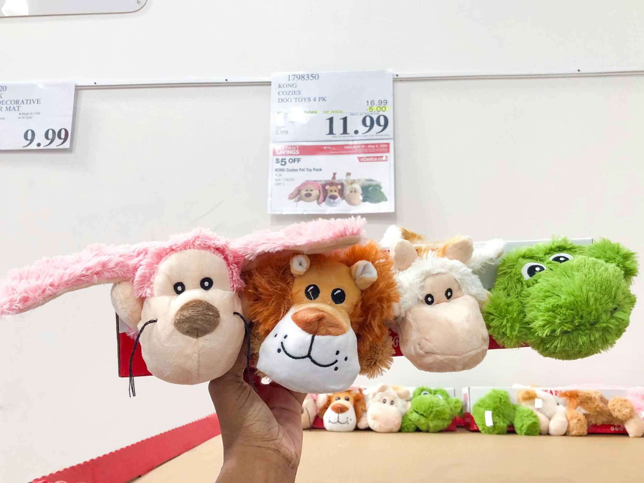 costco kong cozies play pack dog toys 4 pack 1