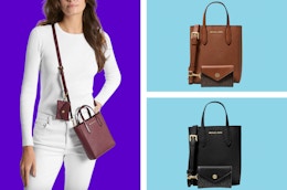 This Michael Kors Leather Crossbody Bag With Card Case Starts at $42 card image