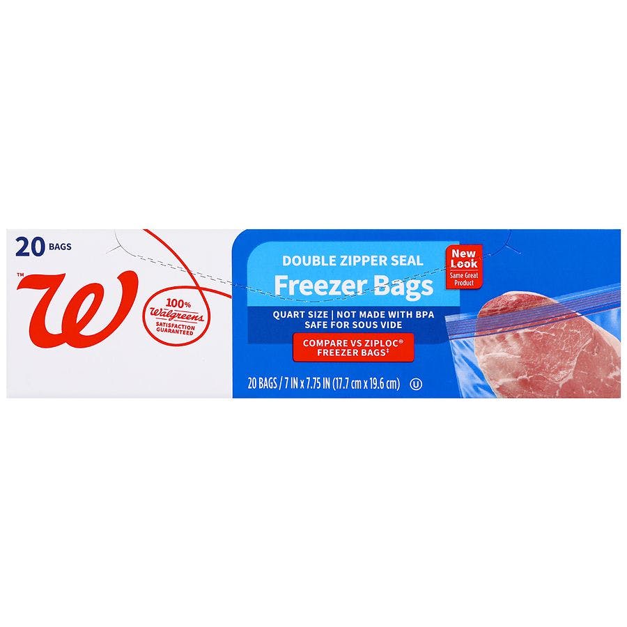 3 Walgreens Freezer Bags