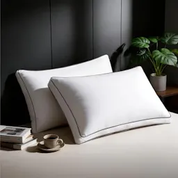 Goose Feather Down Fiber Pillows