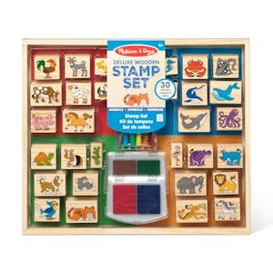 Melissa & Doug Deluxe Wooden Stamp Set