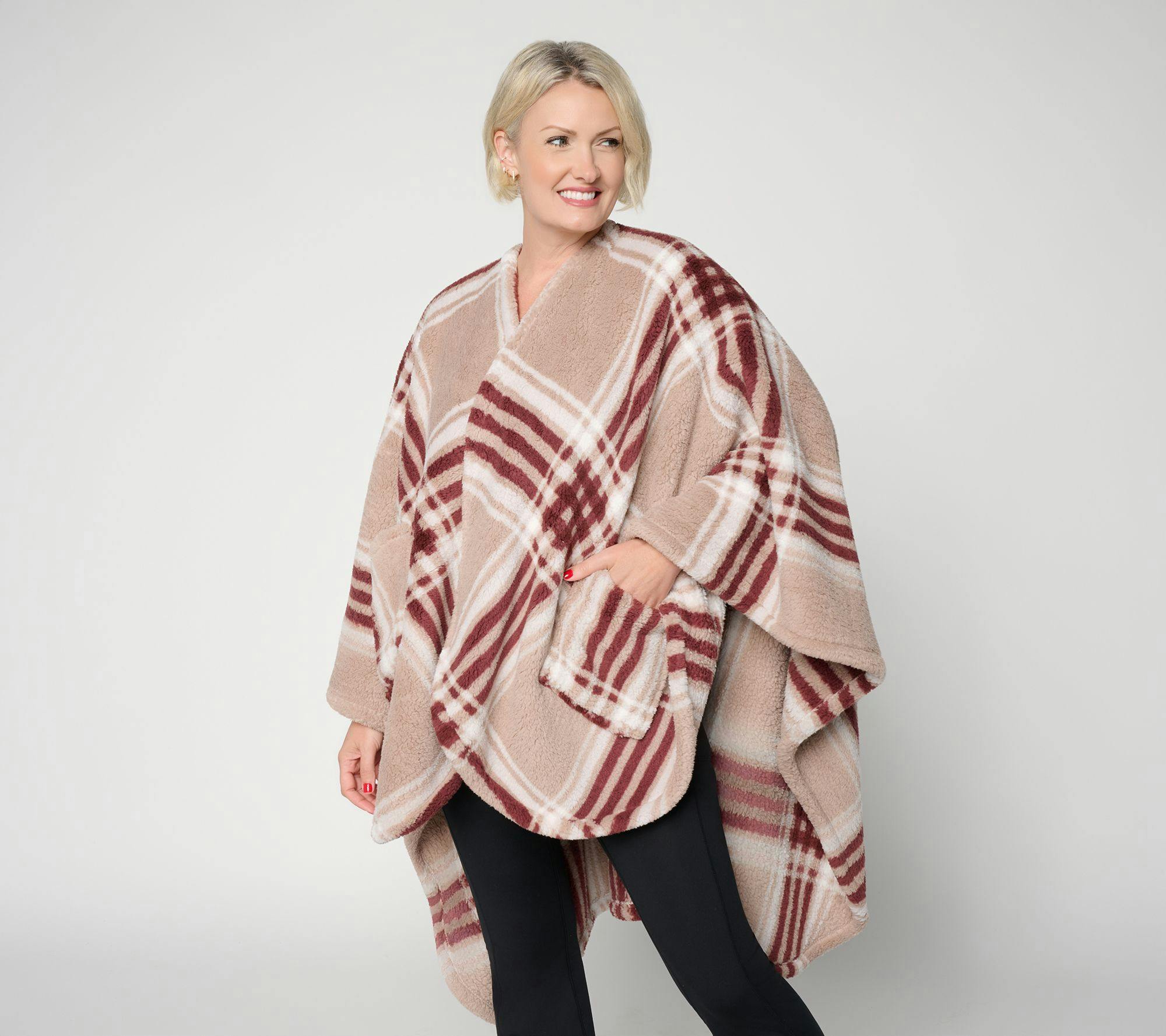 Berkshire Plaid Double Sided Sherpa Throw