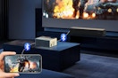 Portable Mini Projector projects from phone to screen by bluetooth